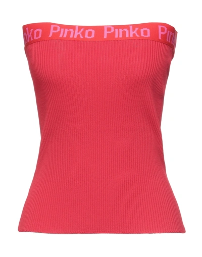 Shop Pinko Woman Top Red Size L Viscose, Polyamide