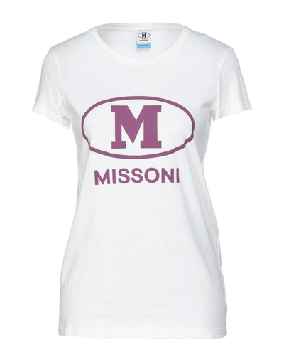 Shop M Missoni T-shirts In White