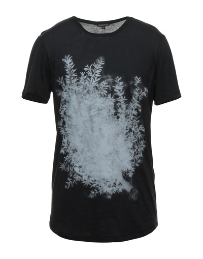 Shop Ann Demeulemeester Man T-shirt Black Size Xs Cotton