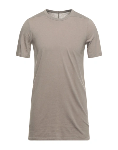 Shop Rick Owens T-shirts In Light Brown