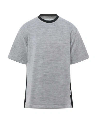 Shop Ambush Man T-shirt Grey Size 1 Wool, Polyester, Cotton