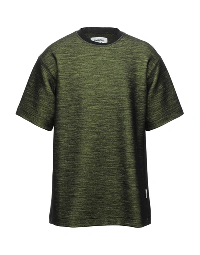 Shop Ambush Man T-shirt Military Green Size 2 Wool, Polyester, Cotton