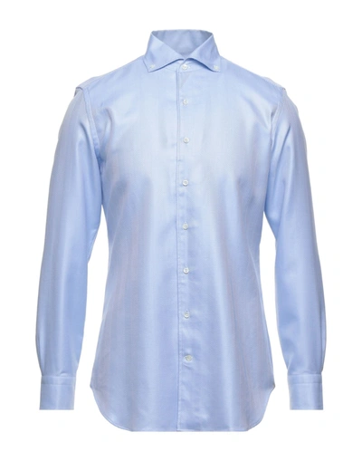 Shop Emanuele Maffeis Shirts In Sky Blue