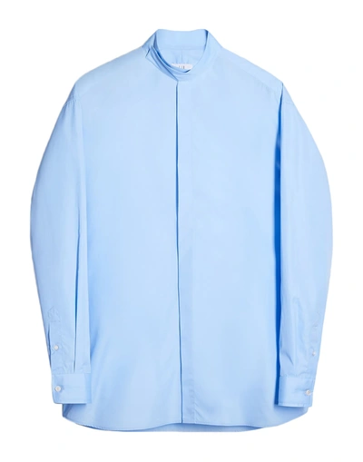 Shop Dunhill Man Shirt Sky Blue Size L Cotton