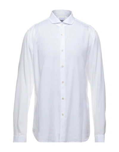 Shop Dnl Man Shirt White Size 15 ¾ Tencel