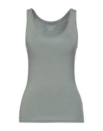 Shop Majestic Tank Tops In Military Green
