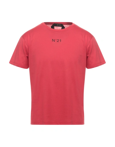 Shop Ndegree21 T-shirts In Red