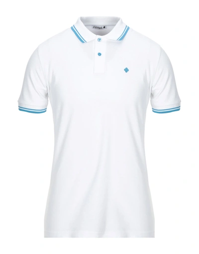 Shop Andrea Fenzi Man Polo Shirt White Size 44 Cotton