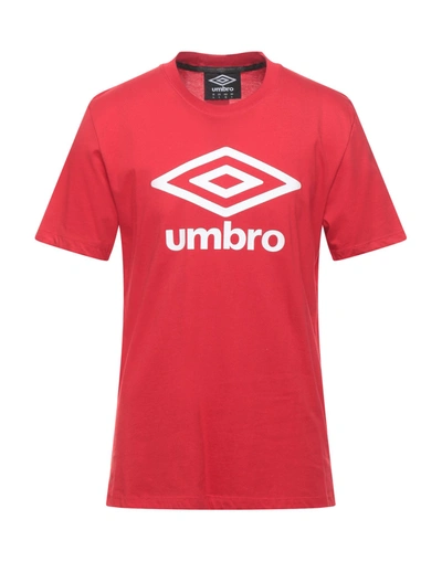 Shop Umbro T-shirts In Red