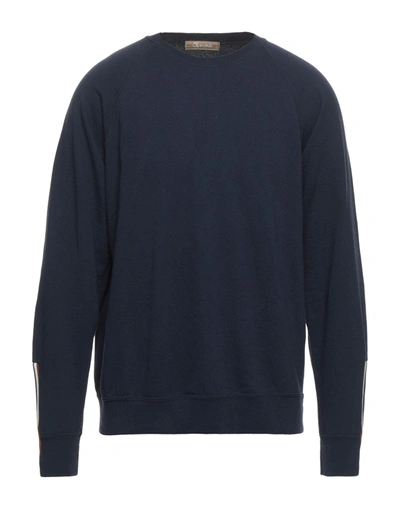 Shop Obvious Basic Sweatshirts In Dark Blue