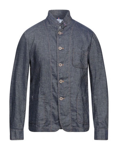 Shop Distretto 12 Denim Shirts In Blue