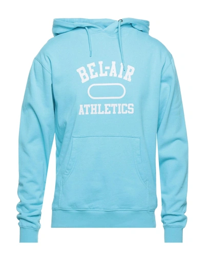 Shop Bel-air Athletics Man Sweatshirt Azure Size Xs Cotton In Blue