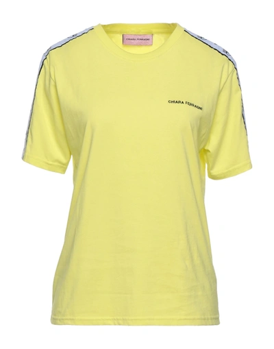 Shop Chiara Ferragni T-shirts In Yellow