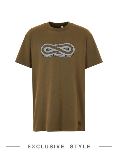 Shop Propaganda X Yoox Man T-shirt Military Green Size Xl Cotton