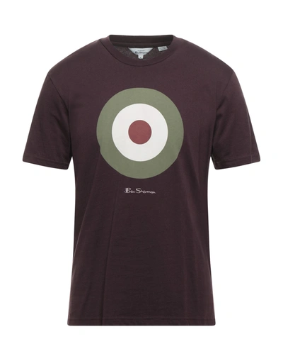 Shop Ben Sherman Man T-shirt Deep Purple Size M Organic Cotton