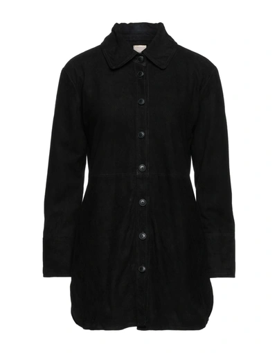 Shop Andrea D'amico Woman Shirt Black Size 6 Soft Leather