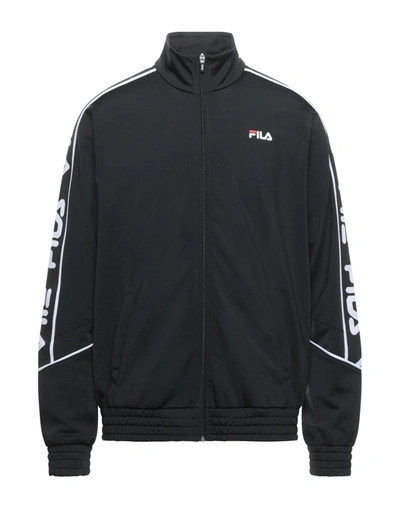 Shop Fila Man Sweatshirt Black Size S Polyester