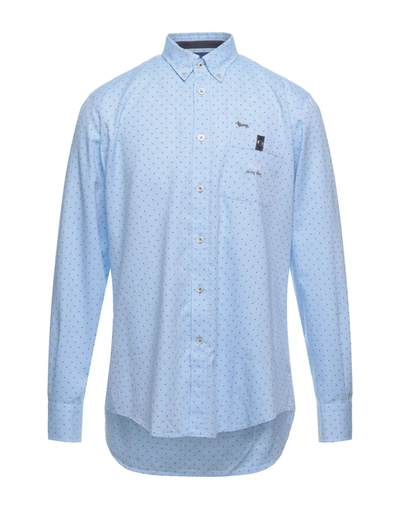 Shop Harmont & Blaine Man Shirt Sky Blue Size M Cotton