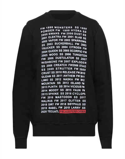 Shop Rick Owens Drkshdw Sweatshirts In Black