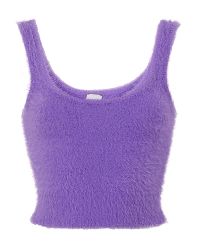 Shop 8 By Yoox Woman Top Lilac Size Xl Polyamide In Purple