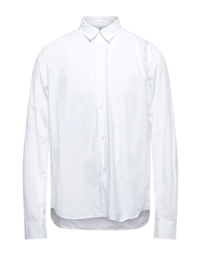 Shop Kenzo Man Shirt White Size 17 Cotton