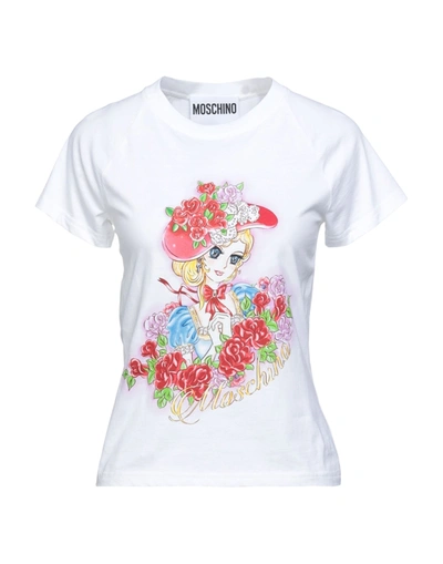 Shop Moschino Woman T-shirt White Size Xl Cotton
