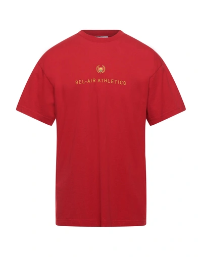 Shop Bel-air Athletics Man T-shirt Red Size Xs Cotton