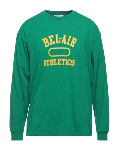 Shop Bel-air Athletics Man T-shirt Green Size S Cotton