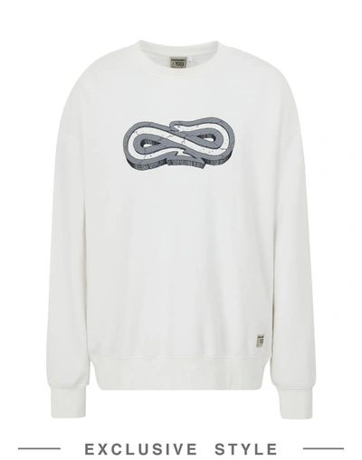 Shop Propaganda X Yoox Man Sweatshirt White Size Xl Cotton