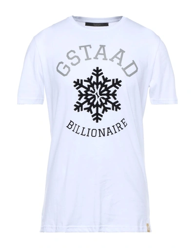 Shop Billionaire T-shirts In White