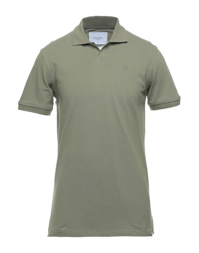 Shop Les Deux Polo Shirts In Military Green