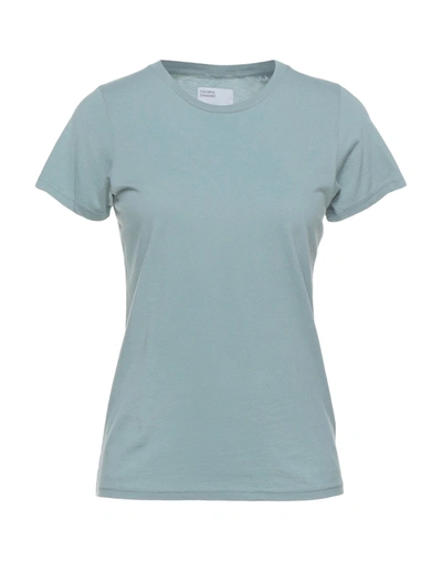 Shop Colorful Standard T-shirts In Sage Green
