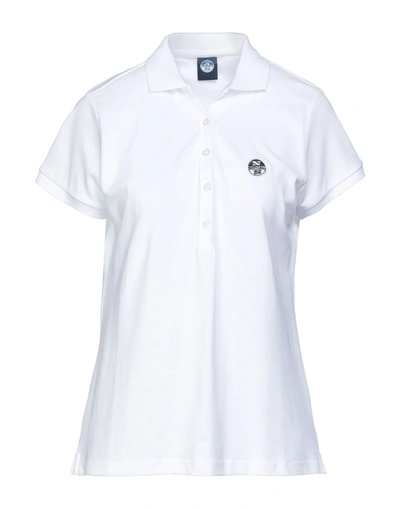 Shop North Sails Woman Polo Shirt White Size Xxxs Cotton