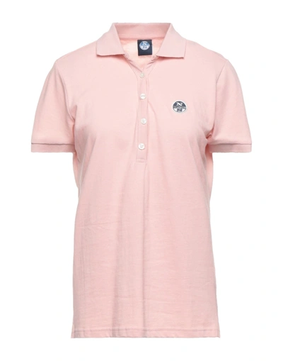 Shop North Sails Woman Polo Shirt Pink Size Xxs Cotton
