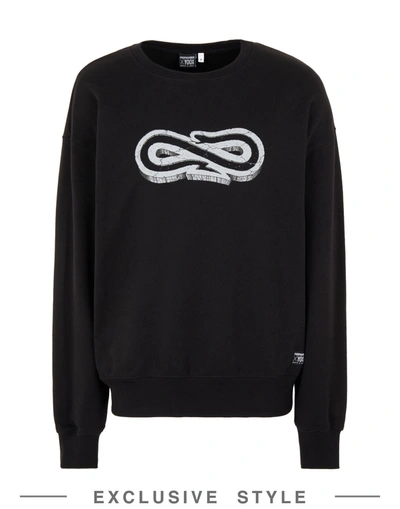 Shop Propaganda X Yoox Man Sweatshirt Black Size Xl Cotton