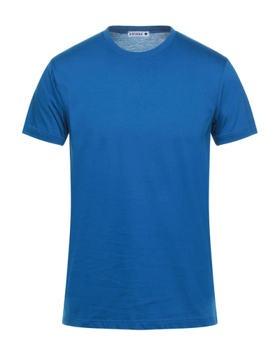 Shop Andrea Fenzi T-shirts In Blue