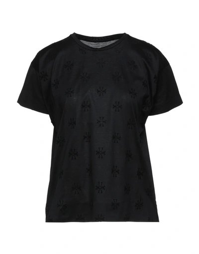 Shop Jacob Cohёn Woman T-shirt Black Size Xl Cotton