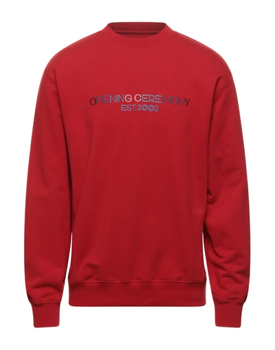 Shop Opening Ceremony Man Sweatshirt Red Size S Cotton