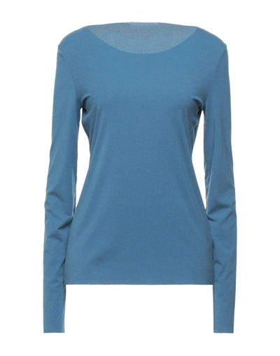 Shop Wolford T-shirts In Slate Blue