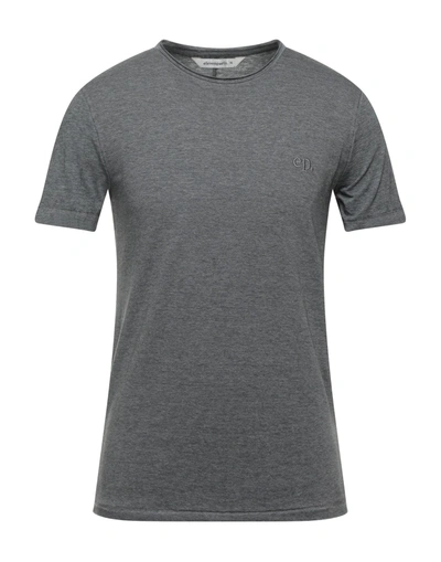 Shop Elevenparis Eleven Paris Man T-shirt Grey Size Xs Polyester, Cotton