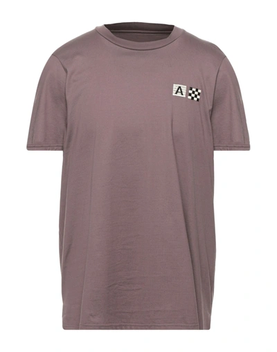 Shop Ambush Man T-shirt Cocoa Size 3 Viscose In Brown