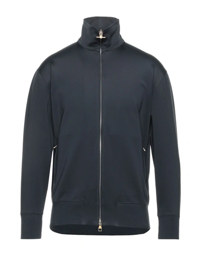 Shop Dunhill Man Sweatshirt Lead Size Xxl Polyester, Elastane