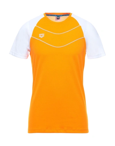 Shop Arena Man T-shirt Orange Size L Polyester