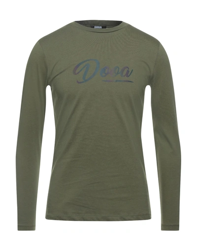 Shop Dooa Man T-shirt Military Green Size S Cotton