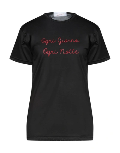 Shop Giada Benincasa Woman T-shirt Black Size Xs Silk