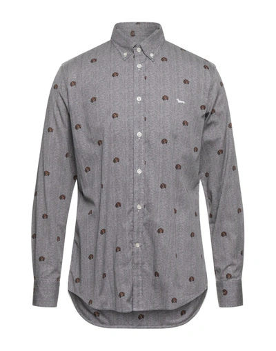 Shop Harmont & Blaine Shirts In Grey