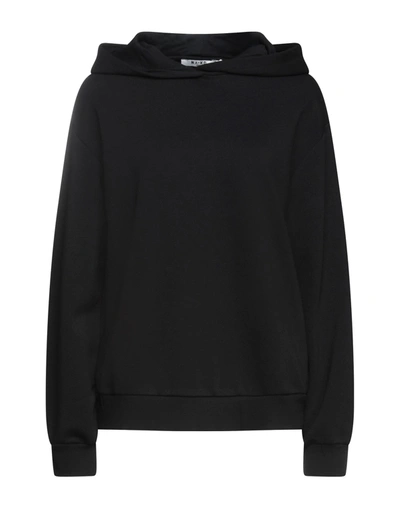 Shop Na-kd Woman Sweatshirt Black Size Xxs Cotton, Polyester