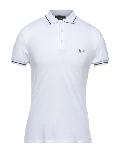 Shop Ermenegildo Zegna Polo Shirts In White