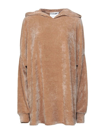 Shop Kostumnº1 Genyal! ! Sweatshirts In Camel