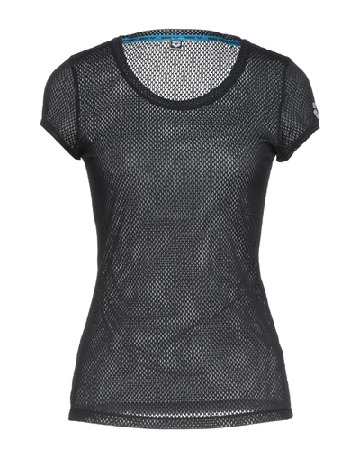 Shop Arena Woman T-shirt Black Size M Polyester, Elastane
